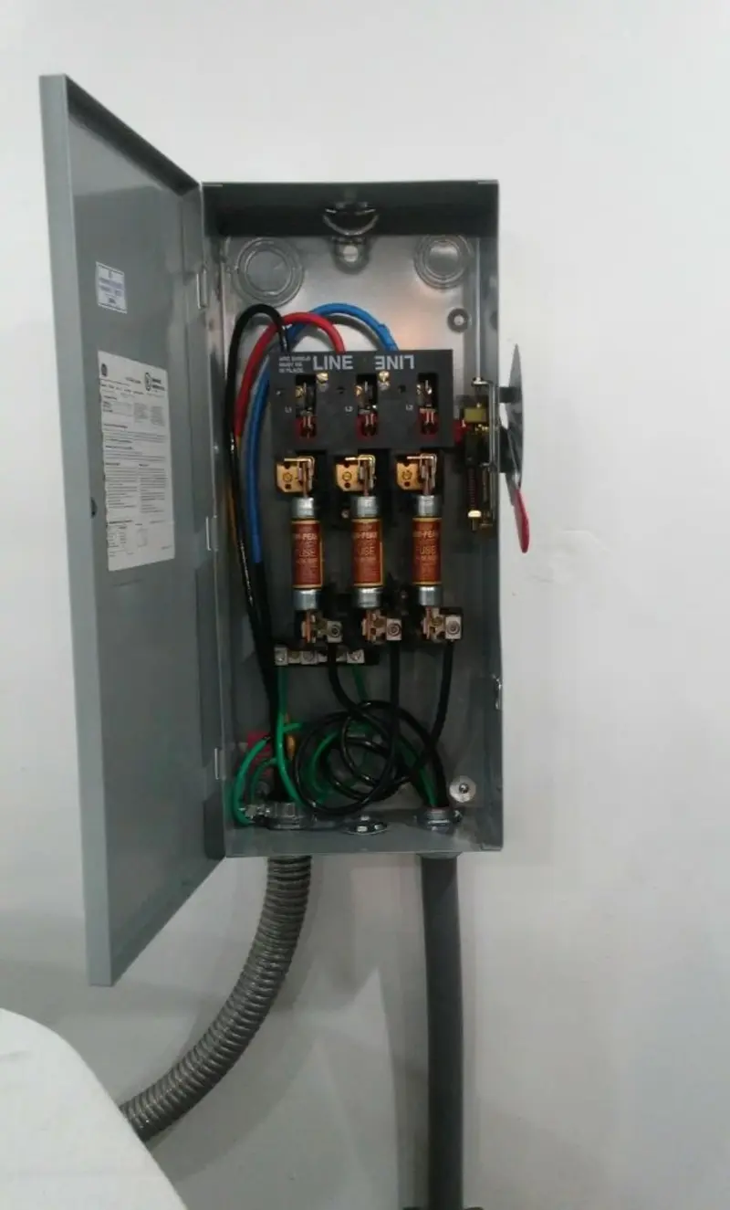 Three-phase disconnect switch installed for Electrical Wiring & Rewiring in North Greenbush